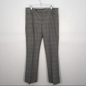EUC Lauren by Ralph Lauren black & white houndstooth boot cut pants  sz 14